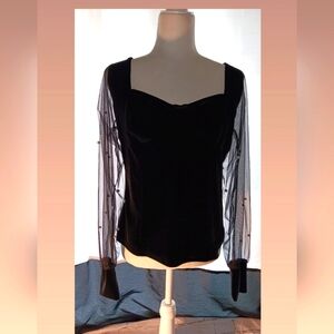 Long Sleeve velvet Top